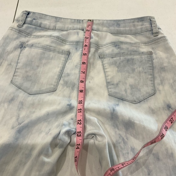 Chico's Platinum Acid Wash Jeans Stretch Skinny Ankle Women’s 8 (Chico’s Size 1) - Picture 9 of 11